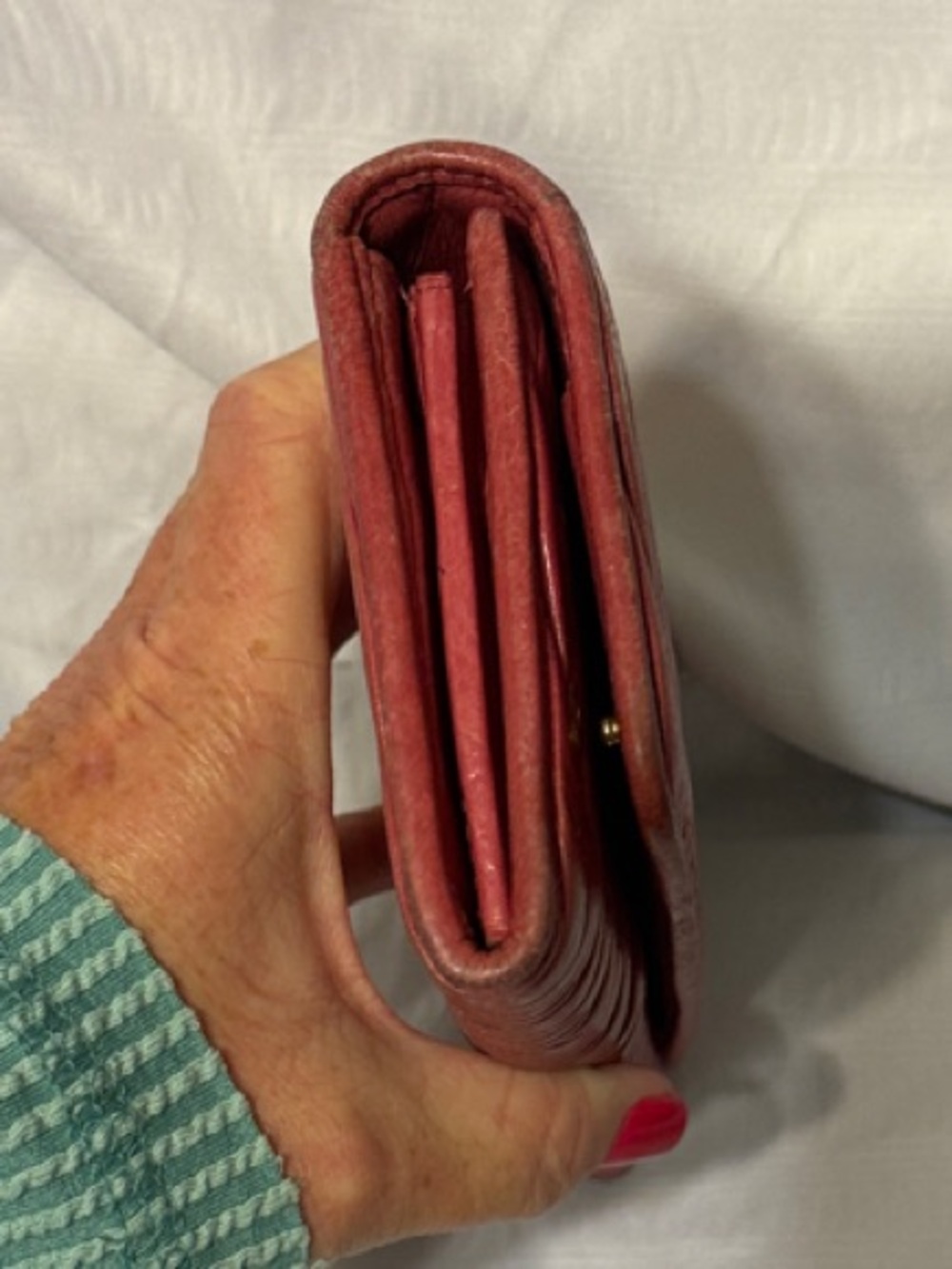 Miu Miu Pink Contental Leather Wallet Clutch - Picture 4 of 15